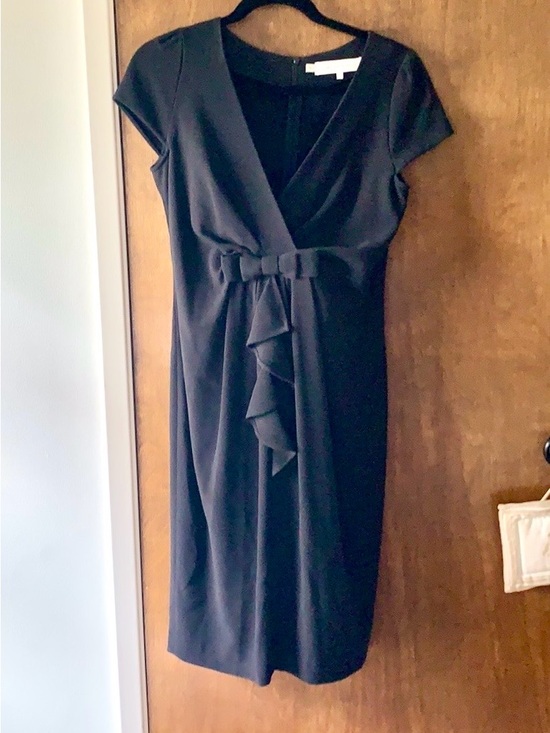 Gerard Darel Dresses & Skirts - NWT French Designer Gerard Darel Elegant Drape Front Black Crepe Cocktail Dress